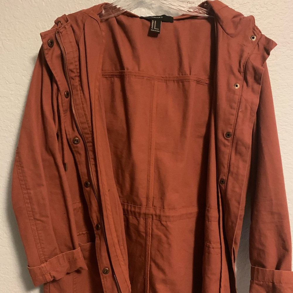 forever 21 brick utility jacket